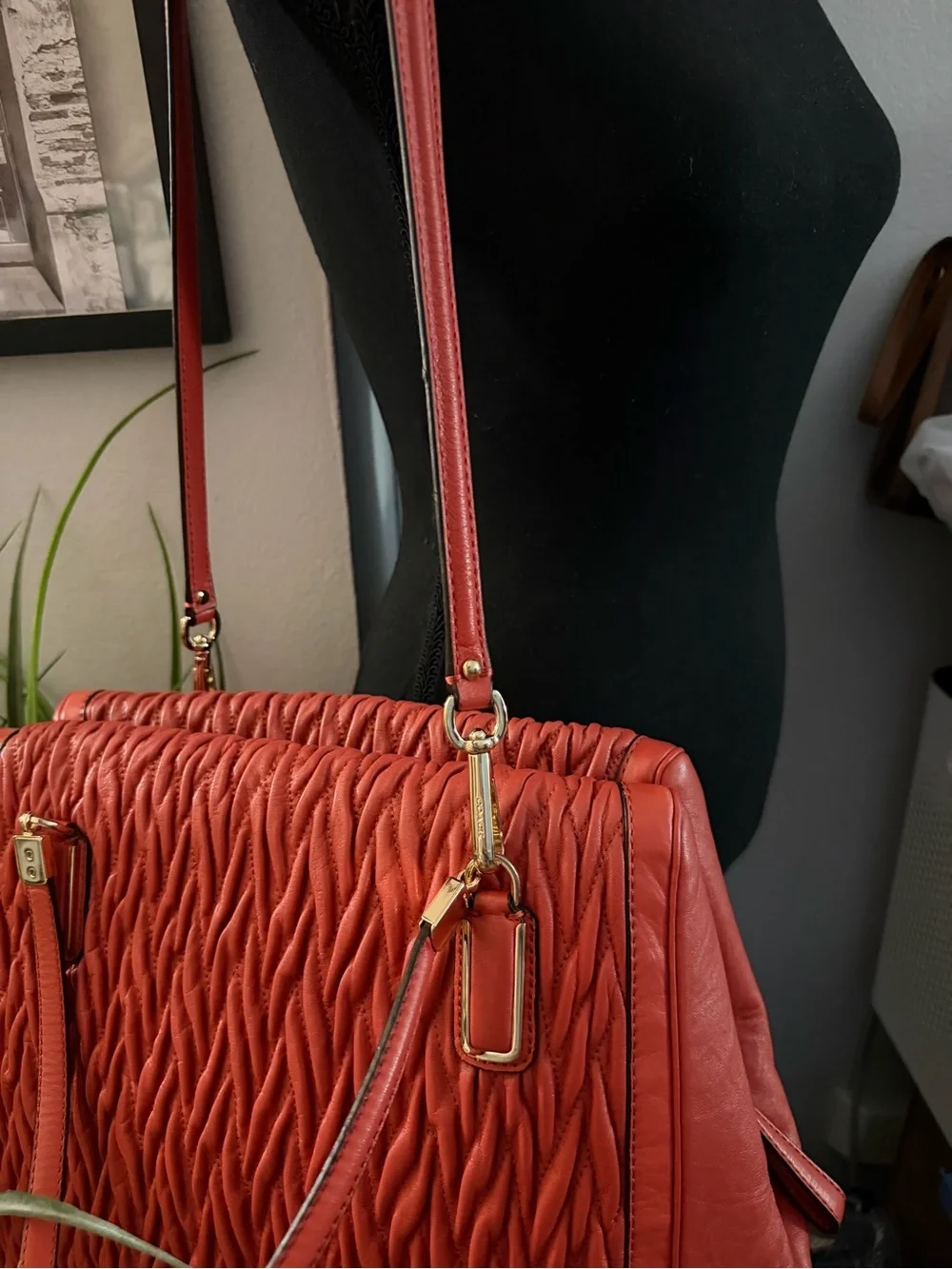 Coach Madison Gathered Satchel Bag
